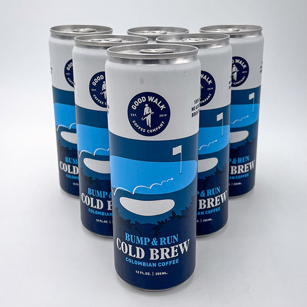 6 Pack of Bump & Run Colombia Cold Brew Coffee