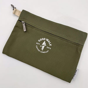 Penfold x Good Walk Heritage Canvas Pouch - Holly Green